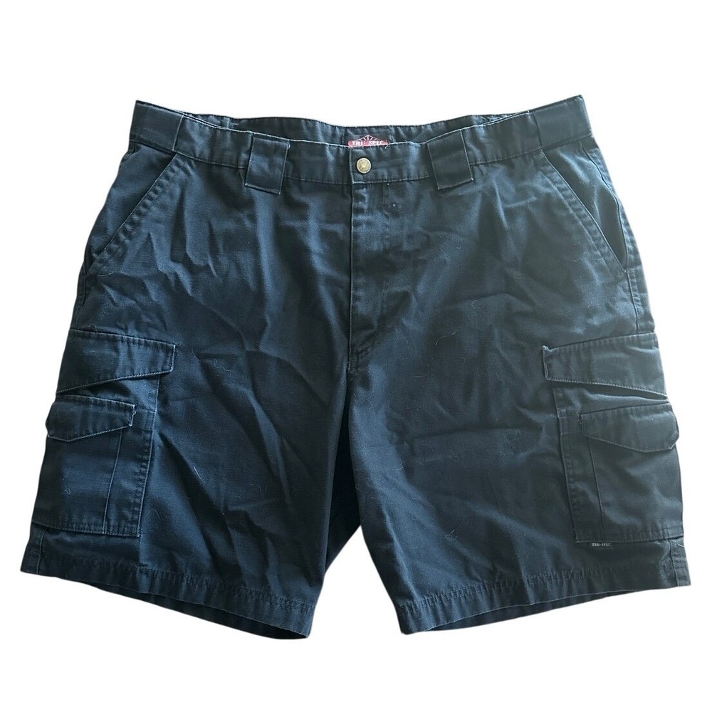 Tru-Spec Tactical Cargo Shorts Mens Size 42 Black Outdoor Casual Utility